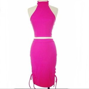Dana Two Piece Lace-up Skirt Set